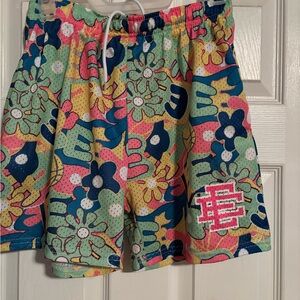 Eric Emanuel Multicolor Floral Athletic Shorts